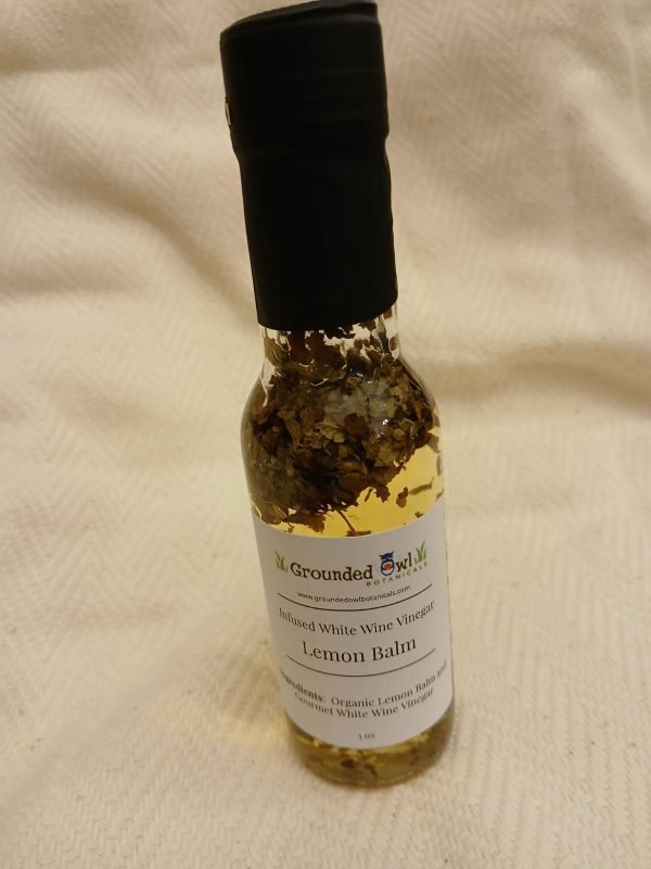 Infused White Wine Vinegar - Lemon Balm