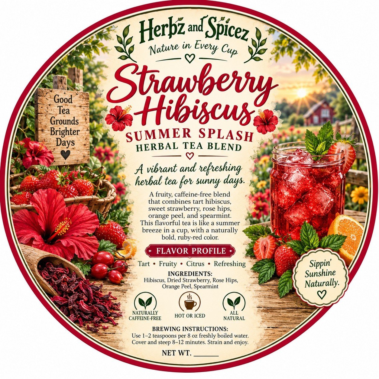 Strawberry Hibiscus Summer Splash